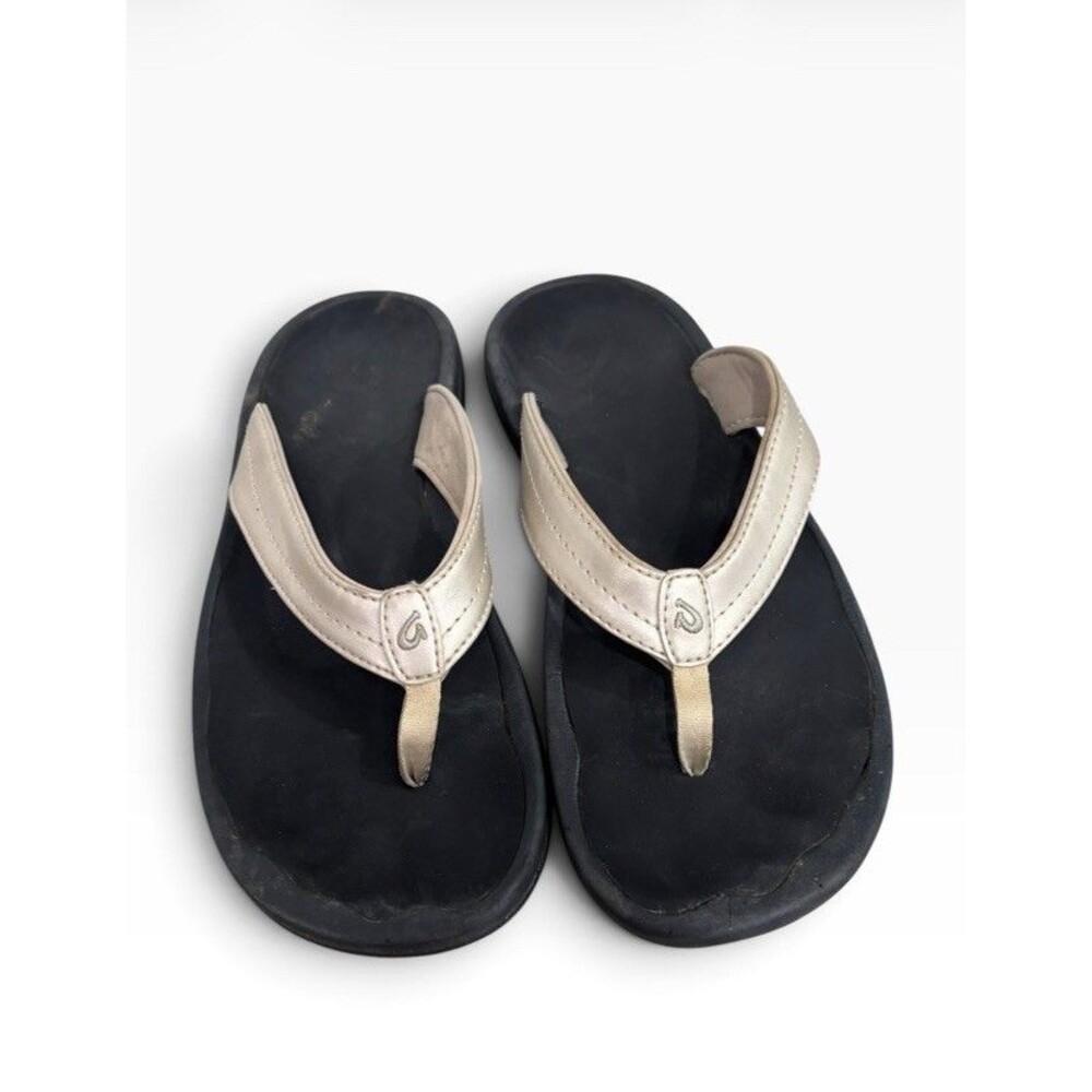 OLUKAI Ohana Beach Sandals Women's Size 9 Bubbly Black